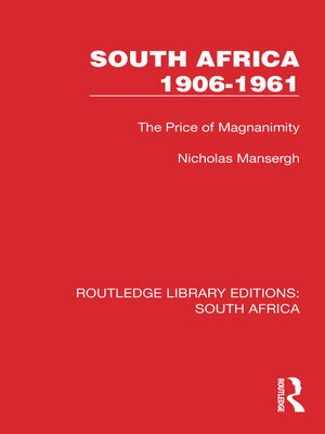 cover image of South Africa 1906–1961